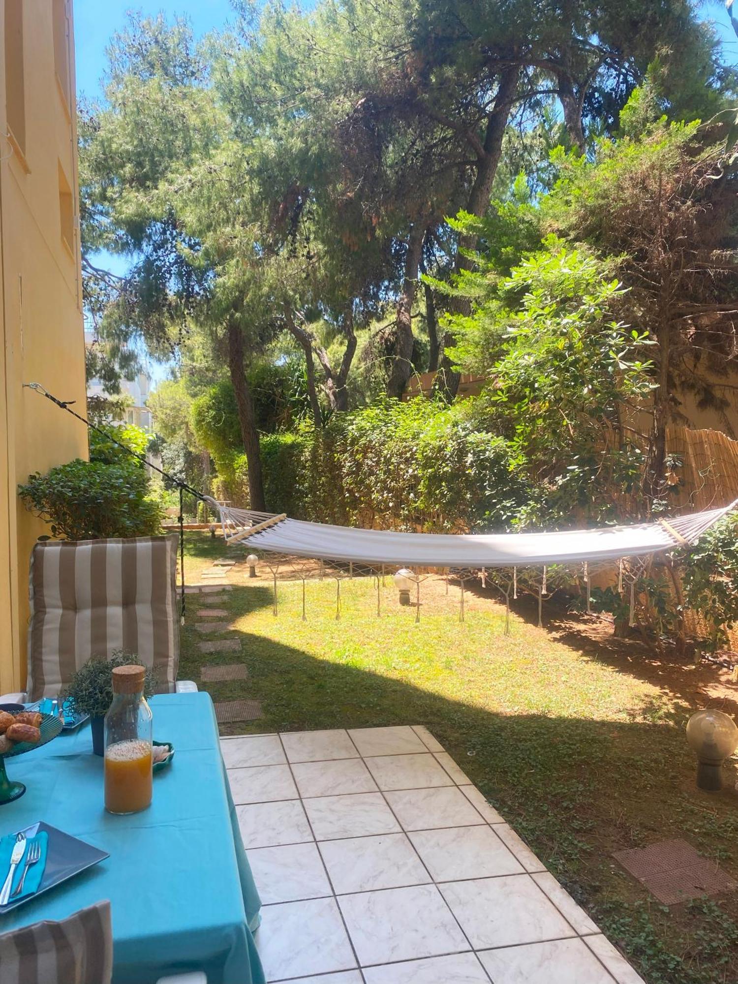 Garden Apartment With Bbq In The Athenian Riviera Exterior foto